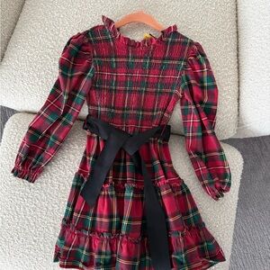 Polo by Ralph Lauren Red and Green Plaid Dress